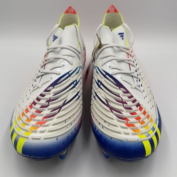 Mens Size 9.5 Adidas Predator Edge.1 Soft Ground Soccer Cleats GW1021 White main image 8